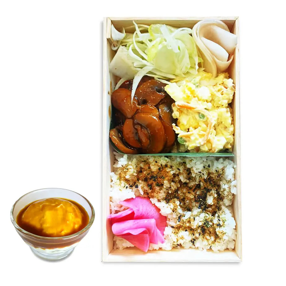 Formule Bento – Boulettes de viande, sauce aux champignons (15 déc. – 20 déc.)